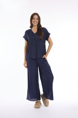 Women's Top | Lux V Neckline Short Sleeve Top | ESCAPE 