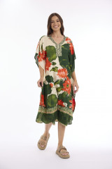 Women's Dresses | Camila Kaftan V Dress | ESCAPE 