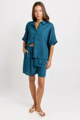 Women's Short | Palm Linen Blend Relax Shorts  | BETTY BASICS