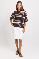 Women's Top | Dylan Knit Tee | Betty Basics