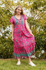 Women's Dresses | Zola V Neck Maxi Dress | ONE SUMMER