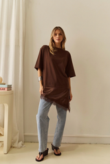 Women's Top | Arlo Jersey Lace Tee | SASS