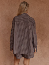 Women's Top | Marty Piped Stripe Shirt | SASS