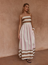 Women's Dress | Nea Spliced Strapless Dress | SASS