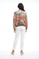 Oriental Dreams Digital Printed Jacket with Zipper by Orientique | Alibi Online Australia

