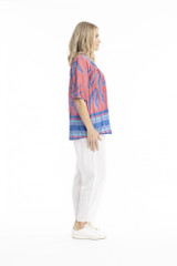 Women's Top | Tessa V-Neck Tassel Top | ONE SUMMER