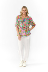 Women's Top | Tessa V-Neck Tassel Top | ONE SUMMER