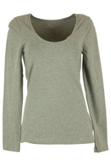 Women's tops| Madonna Long Sleeve Scoop Top| BETTY BASICS