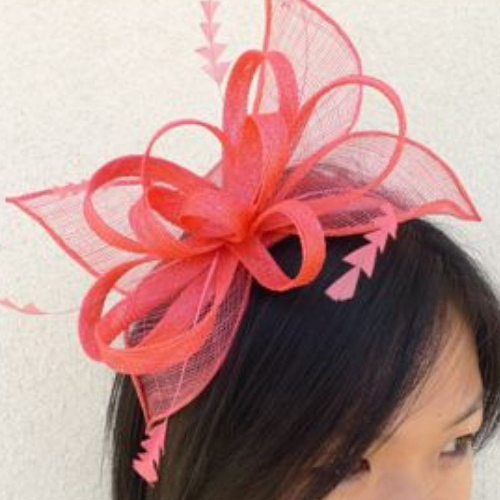 Small Head Band Fascinator Yellow 