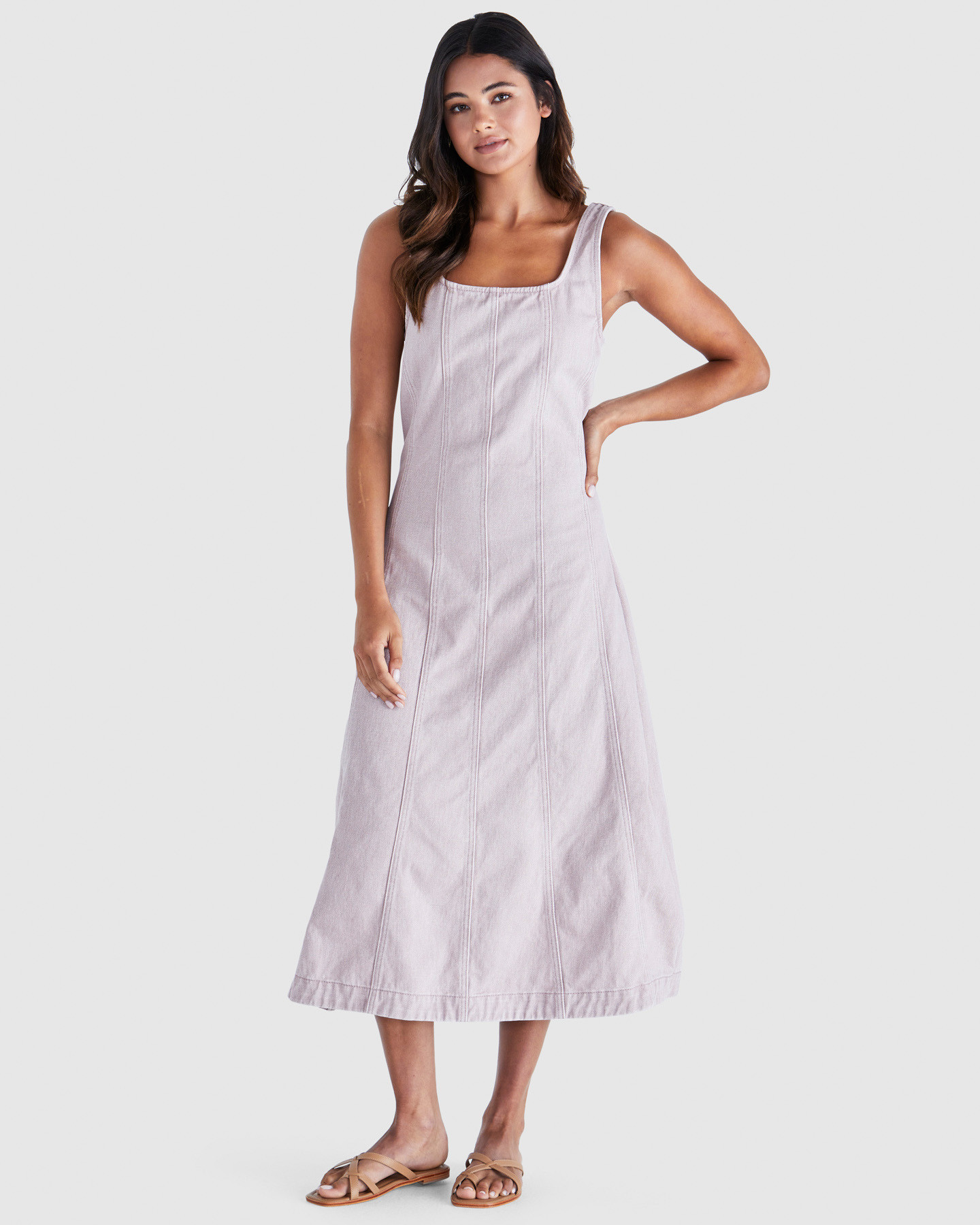Ainsley Dress in Blush Denim | SASS | @alibionline