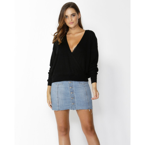 Women's Tops Online | Dancer Crossover Knit | SASS