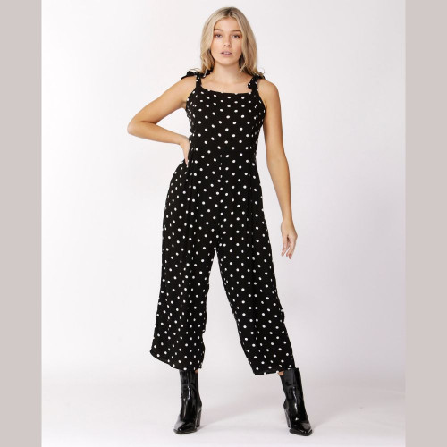 Women’s Jumpsuits | Spotty Tie Strap Jumpsuit | SASS