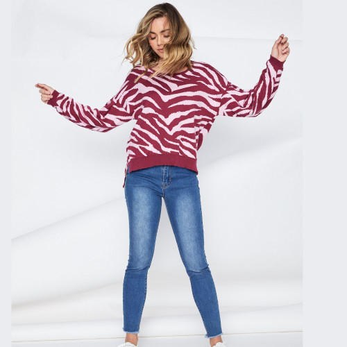 Women's Tops | Tigre Animal Knit | SAINT ROSE