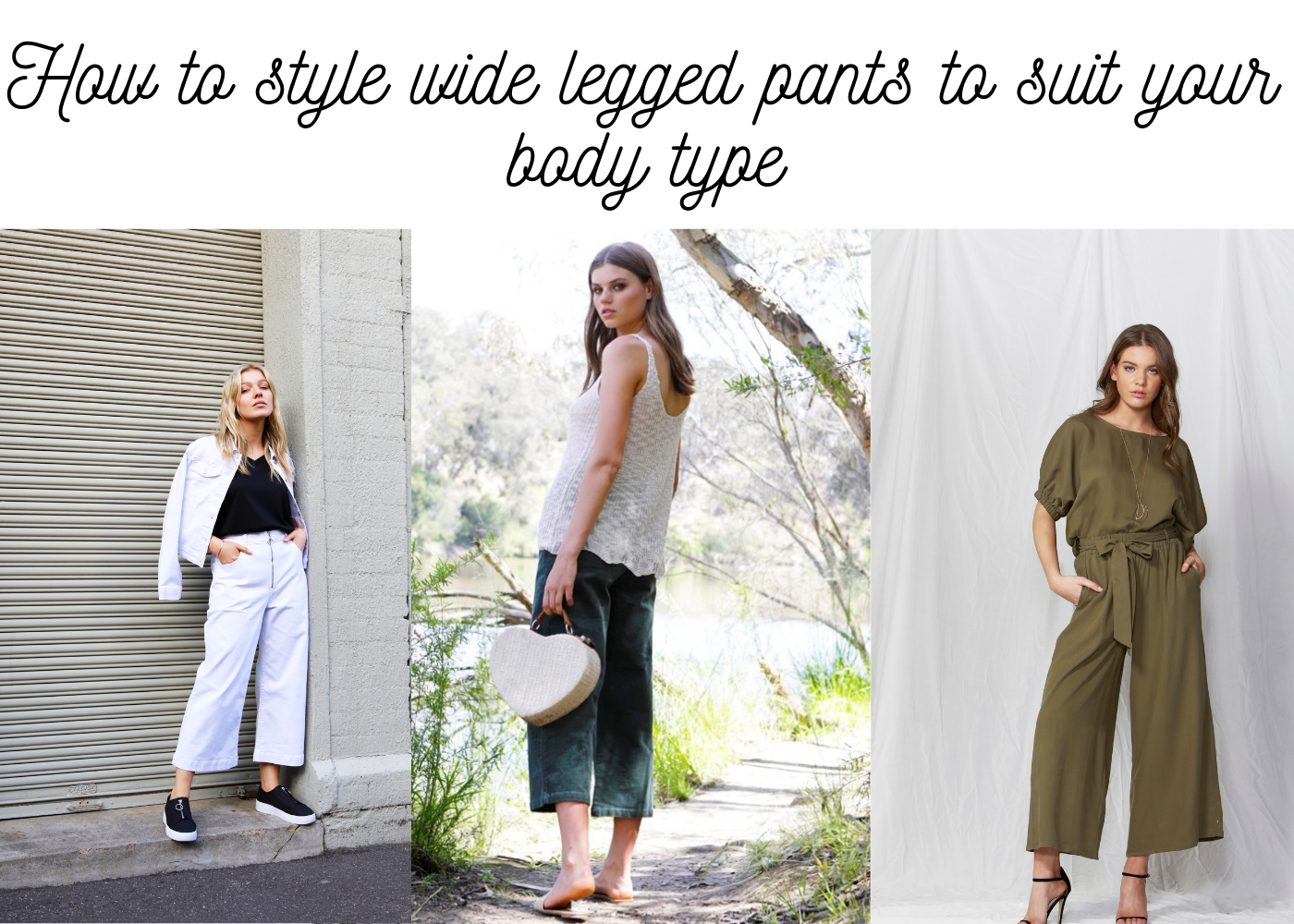 How to Style Wide-Leg Pants