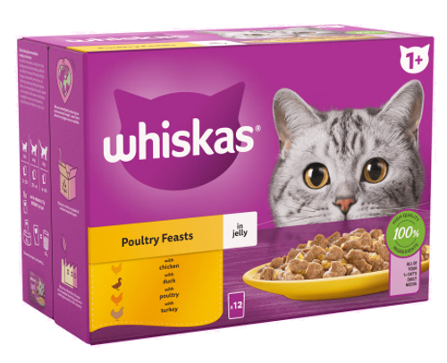 Whiskas Poultry Selection in Jelly 12 x 100g