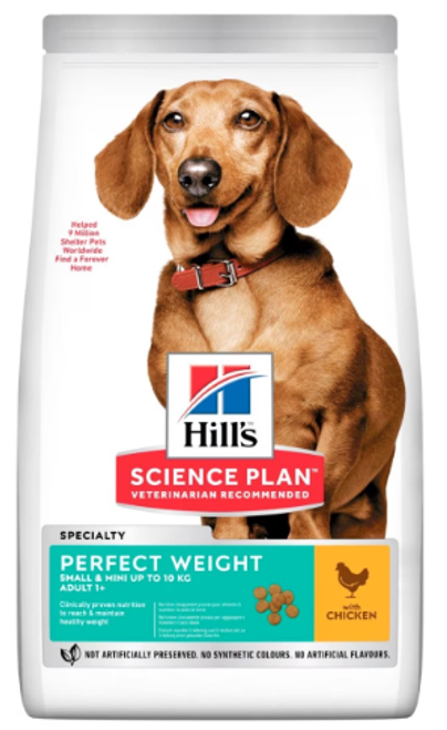 Hill's Science Plan Perfect Weight Medium Adult 1+ Up to 10kg with Chicken 1.5kg