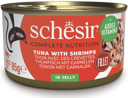 Schesir Complete Nutrition - Tuna with Shrimps in Jelly 85g