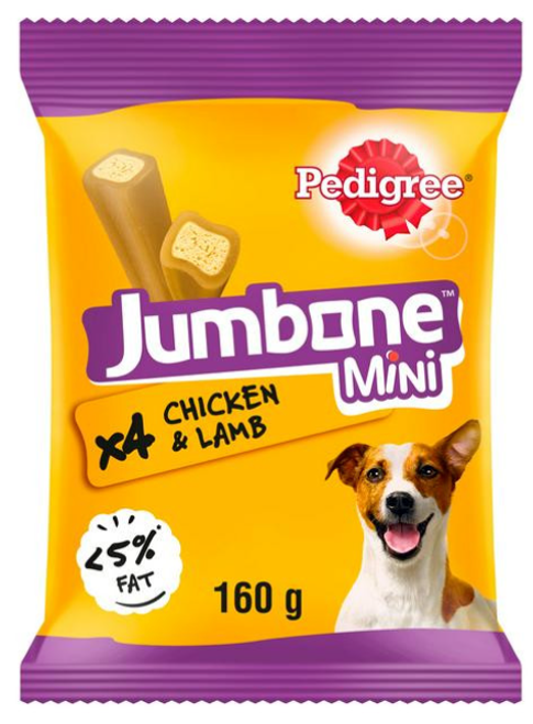 Pedigree Jumbo Mini Chicken & Lamb 4 pcs