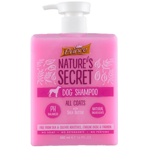 Prince Nature's Secret Dog Shampoo for All Coats with Shea Butter