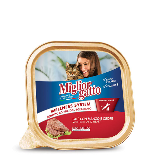 Miglior Gatto Pate with Beef and Heart 100g
