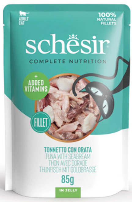 Schesir Tuna with Seabream Soft Jelly Pouch 85g
