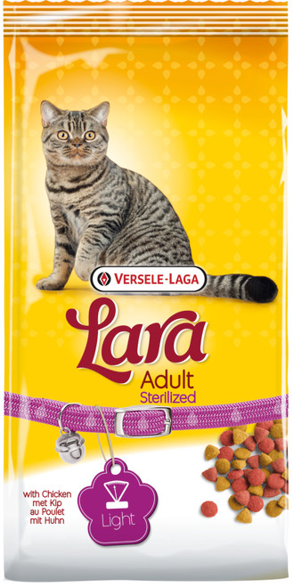Versele-Laga Lara Adult Sterilized Cat Dry Food with Chicken 2kg Versele-Laga Lara Adult Sterilized Cat Dry Food with Chicken 2kg