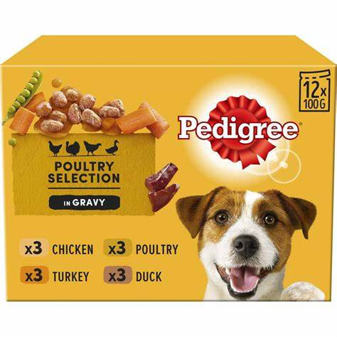 Pedigree Poultry Selection in Gravy 12x100g