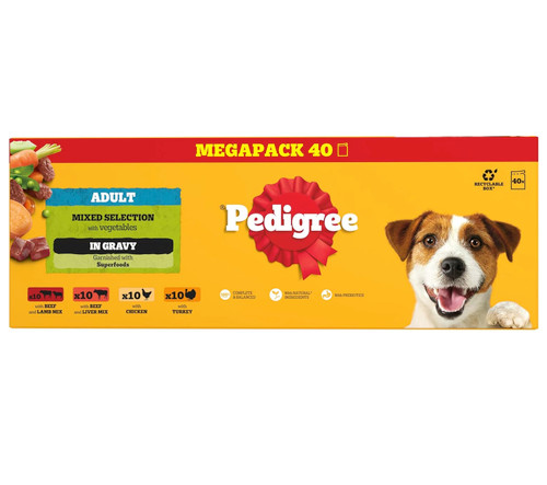 Pedigree Mixed Selection in Gravy Megapack 40x100g