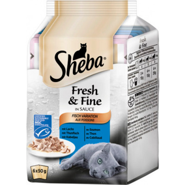 Sheba Fresh & Fine in Sauce Fish Selection 6x50g