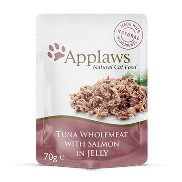 Applaws Tuna in with Salmon in Jelly Pouch 70g