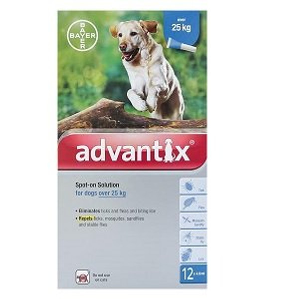 Bayer Advantix - according to size