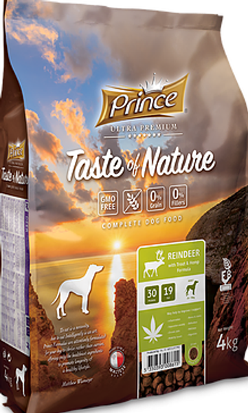 Prince Taste of Nature Reindeer with Trout & Hemp Seed 4kg