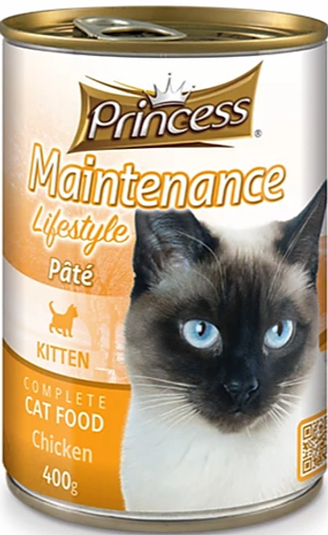 Princess Maintenance Lifestyle Pate Kitten  Chicken 400g