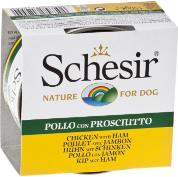 Schesir Dog Chicken with Ham 150g