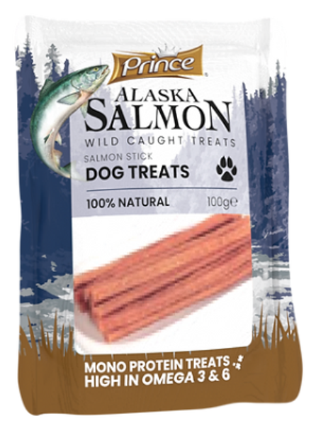 Prince Wild Caught Alaska Salmon Stick Dog Treats