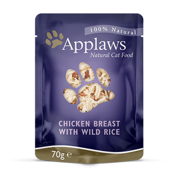 APPLAWS CHICKEN BREAST WITH WILD RICE 70GR POUCH