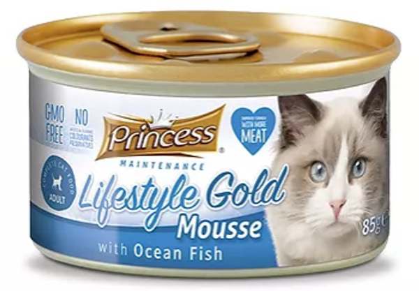 Princess Lifestyle Gold Mousse with Ocean Fish 85g