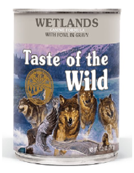 Taste of the Wild Wetlands Canine Recipe with Fowl in Gravy 390g