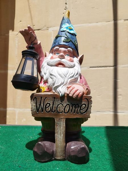 Welcome Gnome with Lantern