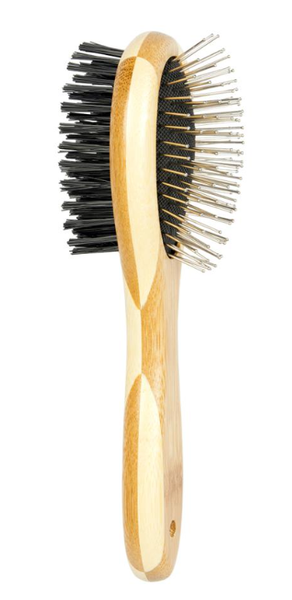 Duvo+ Bamboo 2 in 1 Grooming Brush