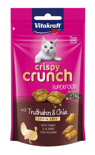 Vitakraft Cat Crispy Crunch with Turkey and Chia