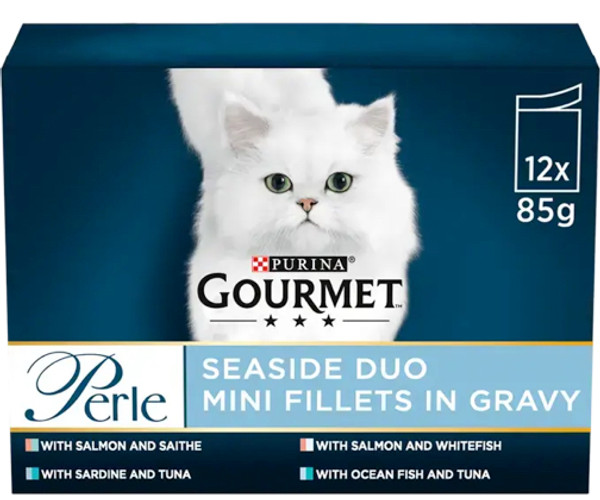 Purina Gourmet Perle Seaside Duo Mini Filets In Gravy 12x85g