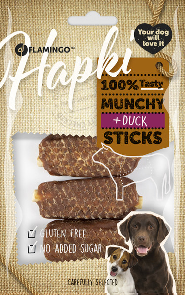 Flamingo Hapki Munchy Duck Sticks 100g