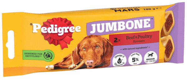 Pedigree Jumbone x2 Beef & Poultry Pedigree Jumbone x2 Beef & Poultry