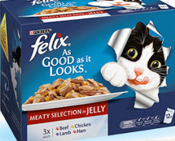 Purina Felix Meaty Selection Jelly As Good As It Looks (12 pouches)