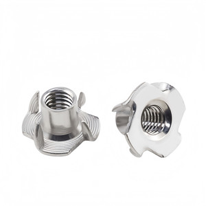 18-8(304) Stainless Steel DIN1624 4-Pronged T-Nuts–Metric Thread