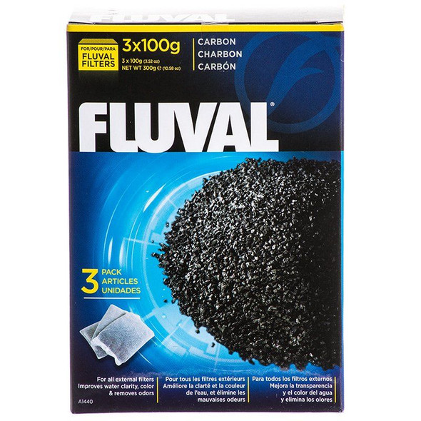 Fluval Carbon Bags 100 Gram Bags (3 Pack)