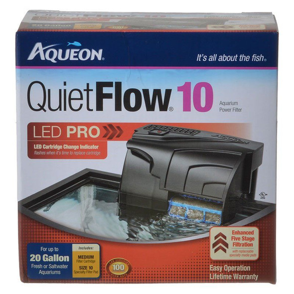 Aqueon QuietFlow 10 LED Pro Power Filter