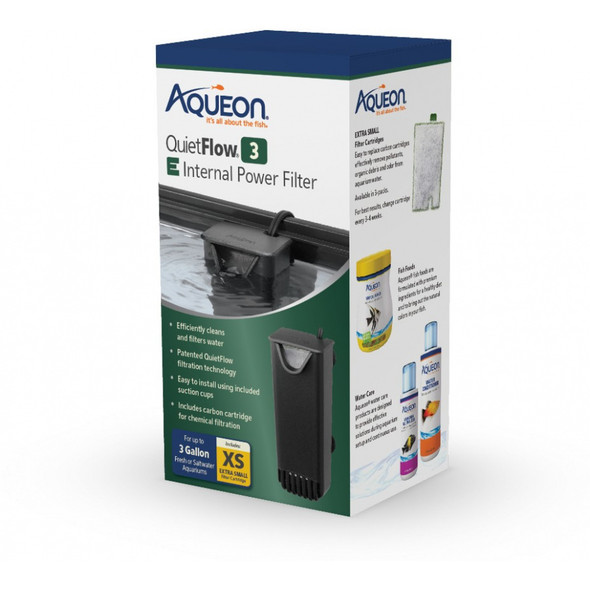 Aqueon Quietflow 3 E Internal Power Filter - 3 Gallons