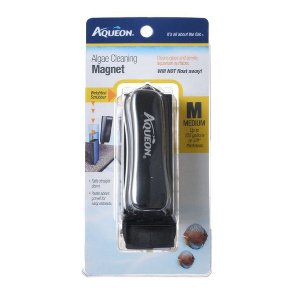 Aqueon Algae Cleaning Magnet Medium - (Up to 125 Gallons or 3/8" Thickness)